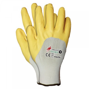 Rękawice nitrylowe żółte
