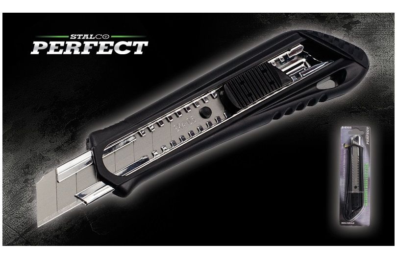 S Nóż z ostrzem łamanym 18mm STALCO PERFECT